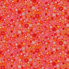 Christmas Brights: Motifs Red 024/R | Makower UK | Quilting Cotton