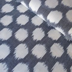 Cotton Ikat Blurred Check: Grey | Dressmaking Fabric
