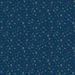 Luna Zodiac Blue 076B | Makower UK | Quilting Fabric