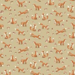 Hello Autumn Fox Cream 098Q | Makower UK | Quilting Fabric