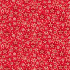 Good Tidings: Frosty Red 106R | Makower UK | Quilting Cotton