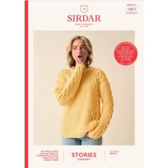 10873: Over It Sweater | Sirdar Stories Chunky