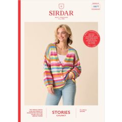 10877: Cult Stripe Cardigan | Sirdar Stories Chunky