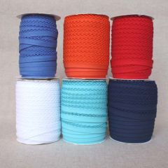 Bias Binding: Lace Edge Double Fold: 12mm