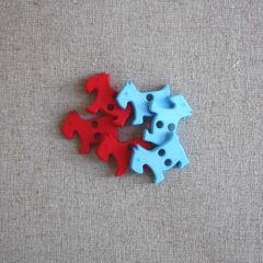 Scotty Dog Button 30mm