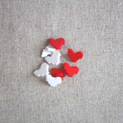 Flat Cockerel Button: 17mm