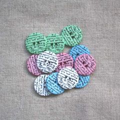 Handwritten Button: 21mm