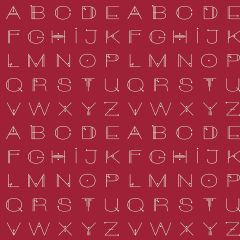 Scrawl Modern Alphabet Crimson 1217R | Andover | Quilting Fabric