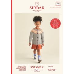2528: Kids Striped Yoke Cardigan