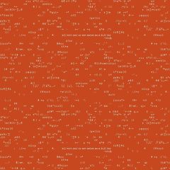 Scrawl Punctuation Tomato 1215R | Andover | Quilting Fabric