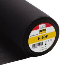 Vilene H609: Fusible Knit Interfacing: Black