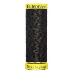 Gutermann Linen Thread: BLK/7202 Black | 50m | Natural Durability