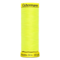 Gutermann Maraflex: 3835 Neon Yellow | 150m | Elastic Sewing Thread