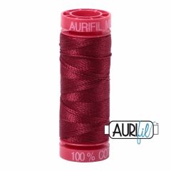 Aurifil 12wt: 2460: Dark Carmine Red