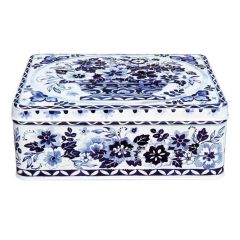Blue & White Tin: Large