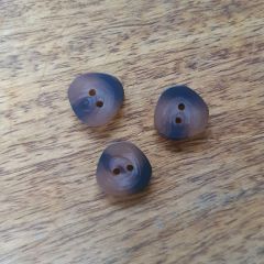 Matte Tortoiseshell Rounded Triangle 2 Hole Button: 18mm| Haberdashery