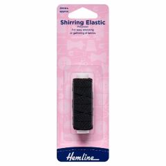 Shirring Elastic: Black