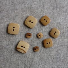 Square Wooden Button