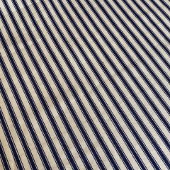 Yarn Dyed Canvas Ticking Stripes: Navy | Interiors Fabric