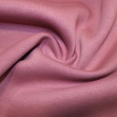 Cotton Rich Sweatshirting: Rose