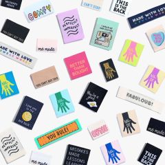 Mystery Labels Pack | 6 Sew-in Woven Labels | Kylie and the Machine