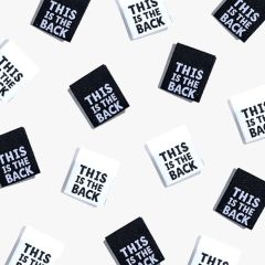 This Is The Back | 6 Sew-in Woven Labels | Kylie and the Machine