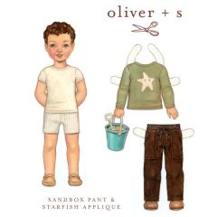 Sandbox Pants and Starfish Stencil 6m-3yrs: Digital