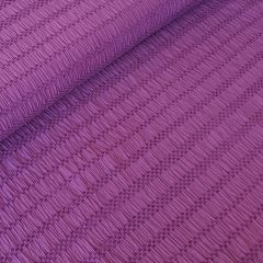 Ruched Viscose with Chenille Jacquard Stitch: Cerise | Dressmaking Fabric