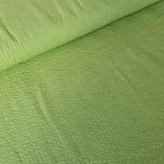Cotton Seersucker Stripe: Lime | Dressmaking Fabric