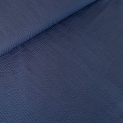 Cotton Seersucker Stripe: Navy | Dressmaking Fabric
