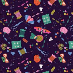 Stitch & Sew: Moths & Notions STITCH2385 | Dashwood Studio | Quilting Cotton