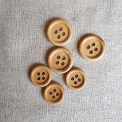 Shirt Style Olive Wood Button