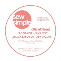 Wadding/ Batting: 50/50 Bamboo/Cotton