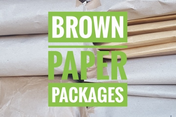 Backstitch Brown Paper